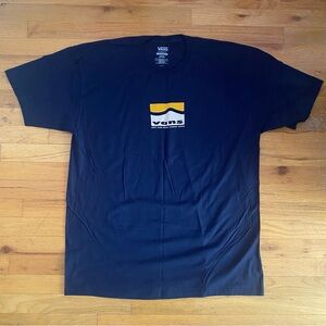 NWOT Vans Logo Tee Navy Size XL